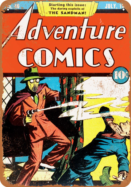 Adventure Comics #40 - Metal Sign