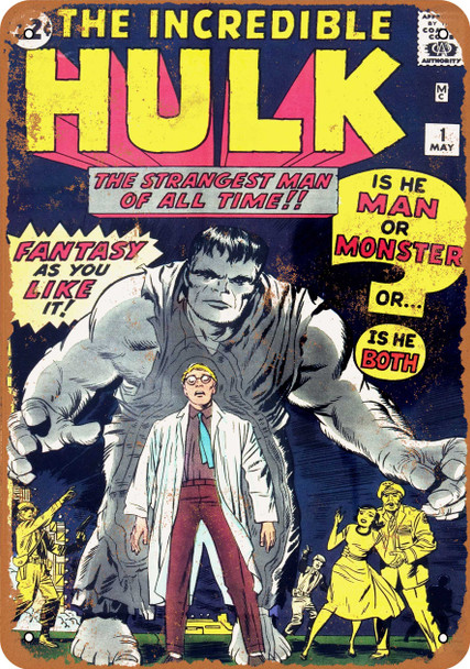 Incredible Hulk #1 - Metal Sign