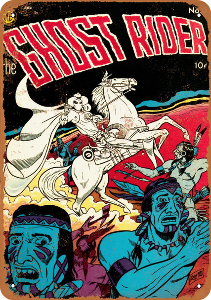 Ghost Rider Comic Cover - Metal Sign