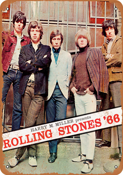 1966 Rolling Stones Tour - Metal Sign