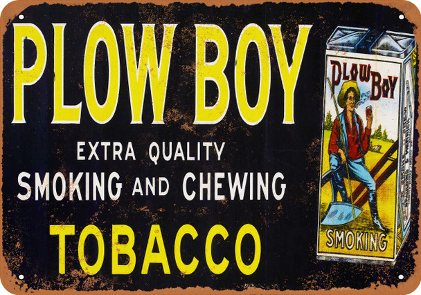 Plow Boy Tobacco - Metal Sign