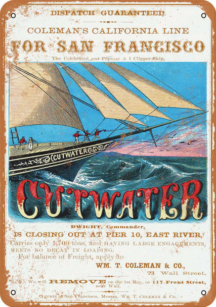 Cutwater Shipping - Metal Sign