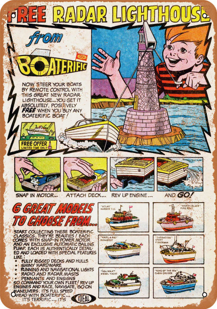 1968 Boaterific Toys - Metal Sign