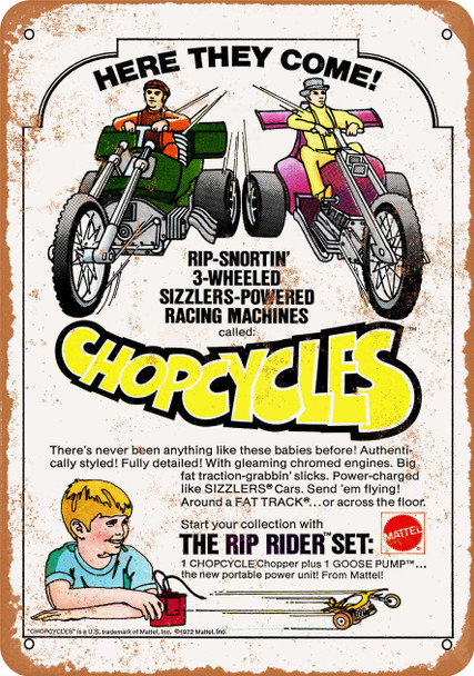 1972 Chopcycles - Metal Sign