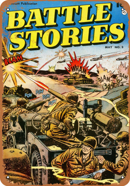 1952 Battle Stories - Metal Sign