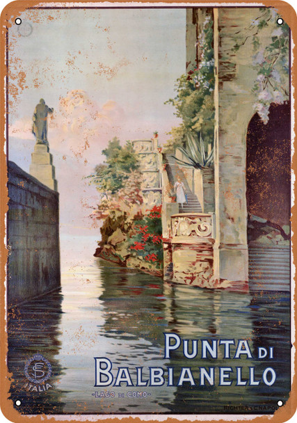 Punta di Balbianello Lake Como Italy - Metal Sign