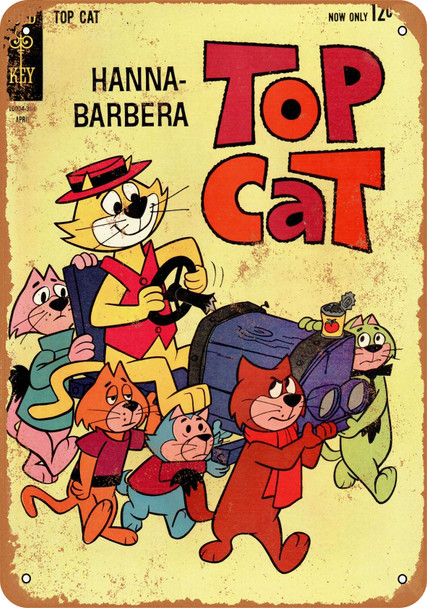 1963 Top Cat Comic - Metal Sign