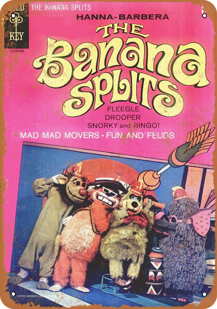 1969 The Banana Splits Comic - Metal Sign
