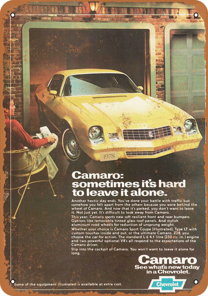 1978 Chevrolet Camaro - Metal Sign