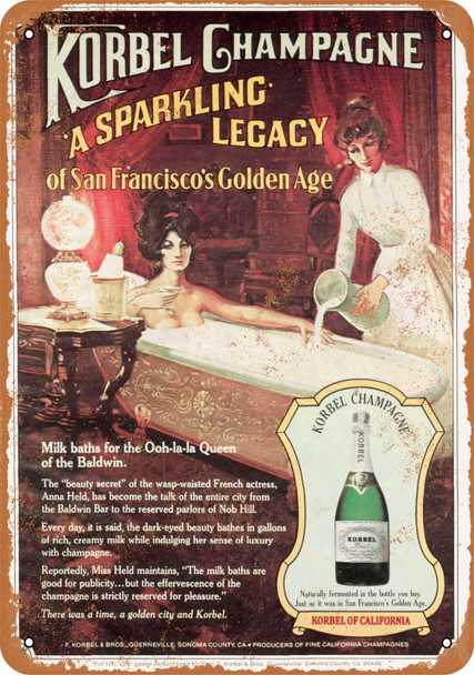 1979 Korbel Champagne - Metal Sign