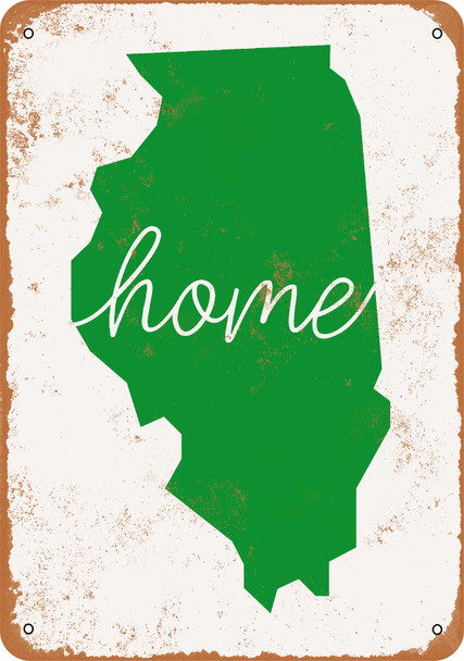 Home Illinois - Metal Sign