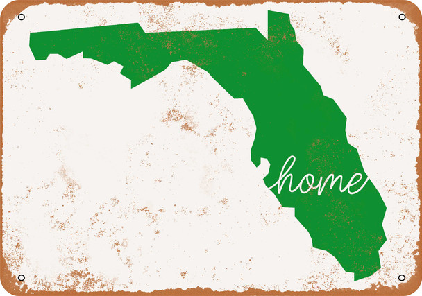 Home Florida - Metal Sign