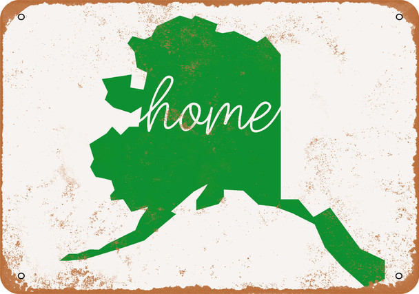 Home Alaska - Metal Sign