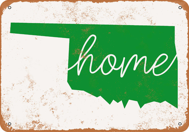 Home Oklahoma - Metal Sign