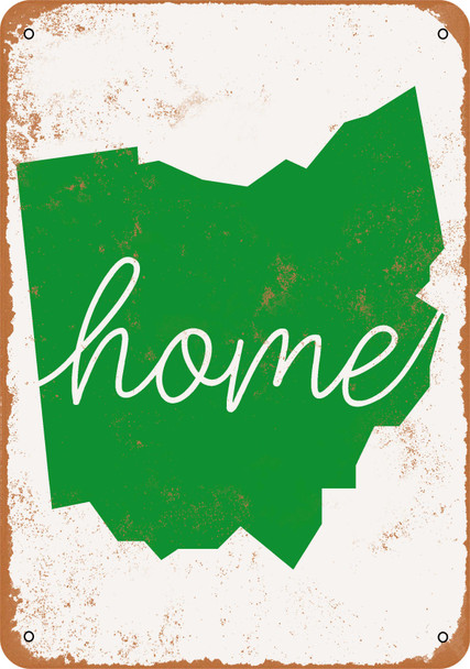 Home Ohio - Metal Sign