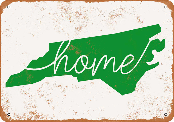 Home North Carolina - Metal Sign
