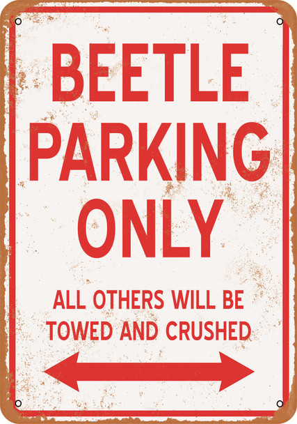 BEETLE Parking Only - Metal Sign