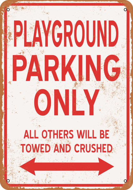 PLAYGROUND Parking Only - Metal Sign