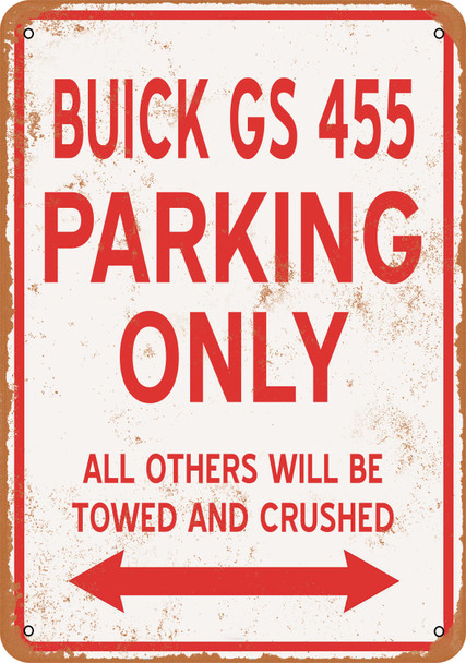 BUICK GS 455 Parking Only - Metal Sign