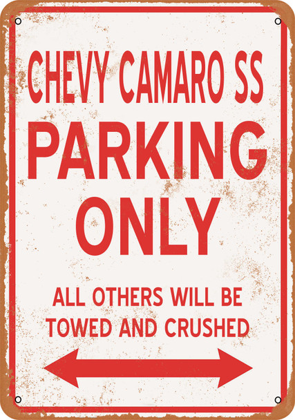 CHEVY CAMARO SS Parking Only - Metal Sign
