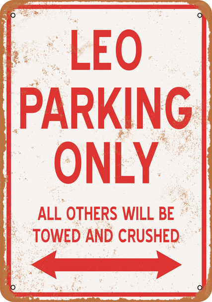 LEO Parking Only - Metal Sign