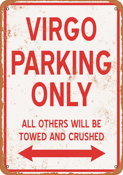 VIRGO Parking Only - Metal Sign