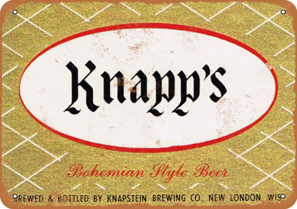Knapp's Bohemian Style Beer - Metal Sign