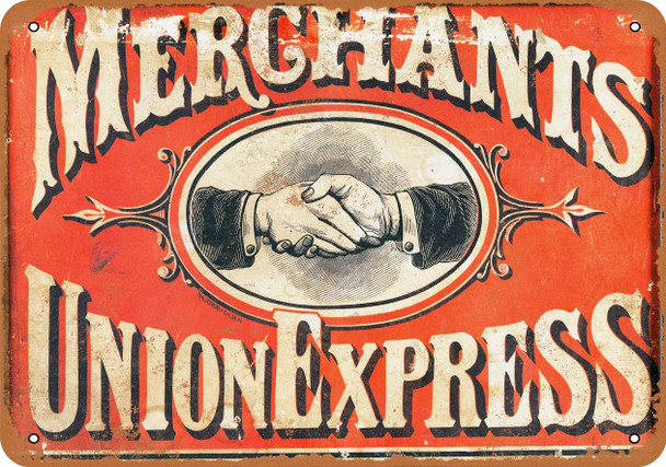 1867 Merchant's Union Express - Metal Sign