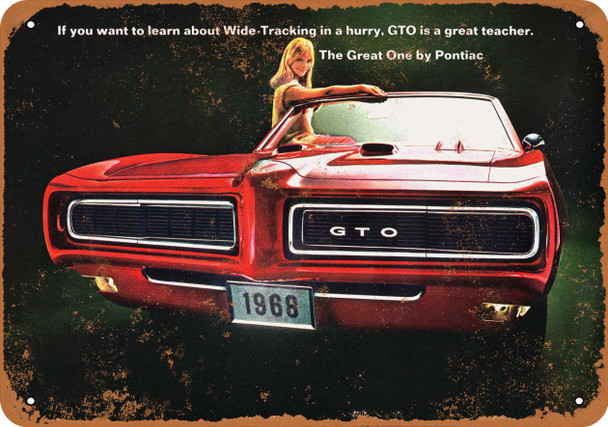 1968 Pontiac GTO - Metal Sign 3