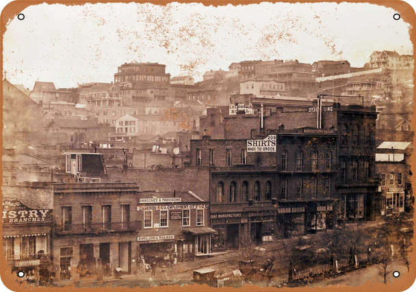 1860 Clay Street San Francisco - Metal Sign