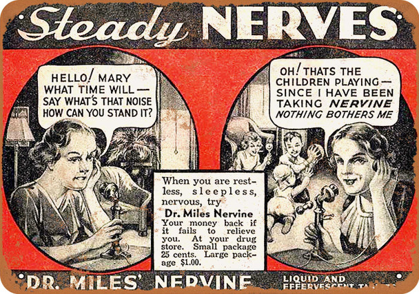 1919 Nervine Tonic - Metal Sign