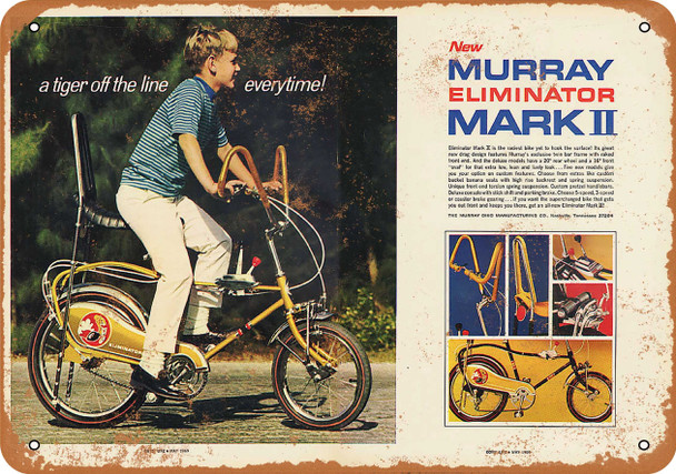 1969 Murray Eliminator Mark II Bicycles - Metal Sign