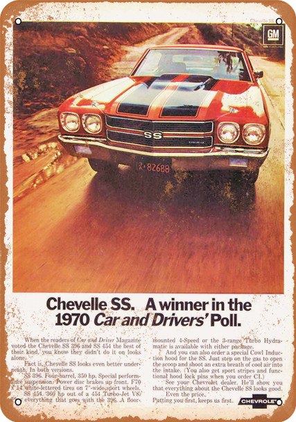 1970 Chevelle SS - Metal Sign