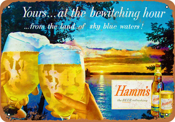 1955 Hamm's Beer Bewitching - Metal Sign
