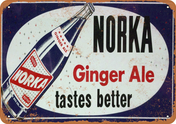 Norka Ginger Ale - Metal Sign