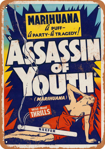 1937 Marijuana Assassin of Youth - Metal Sign