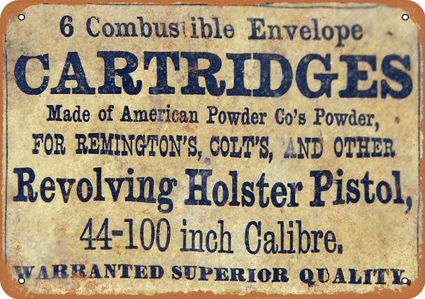 American Powder 44 Cartridges - Metal Sign