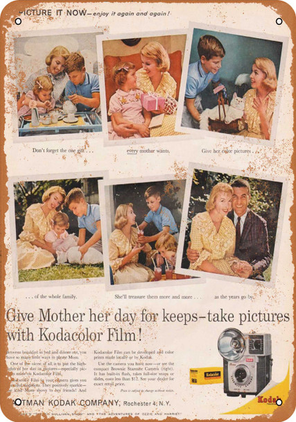 1961 Kodacolor Film - Metal Sign