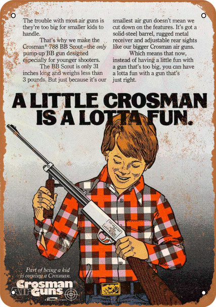 1978 Crosman 788 BB Scout - Metal Sign