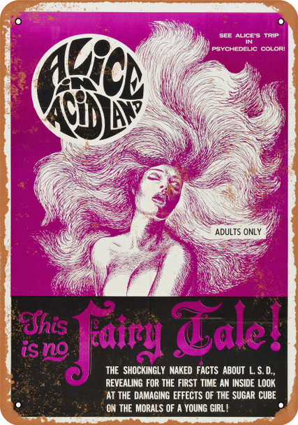 Alice in Acidland - Metal Sign