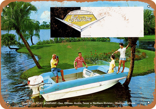 1960 Glastron Pleasure Boats - Metal Sign