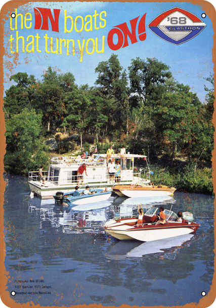 1968 Glastron Boats - Metal Sign