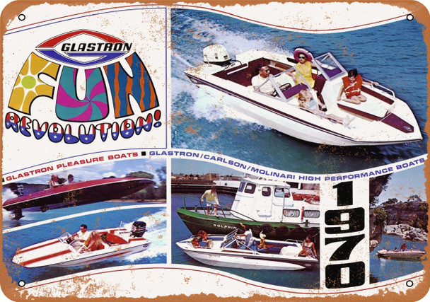 1970 Glastron Boats - Metal Sign