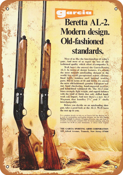 1973 Beretta AL-2 Rifles - Metal Sign