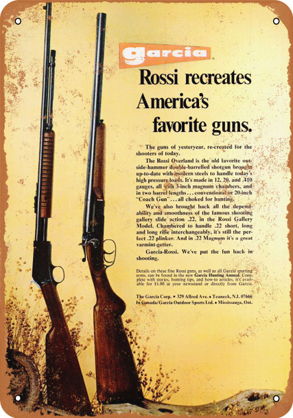 1973 Rossi Long Guns - Metal Sign
