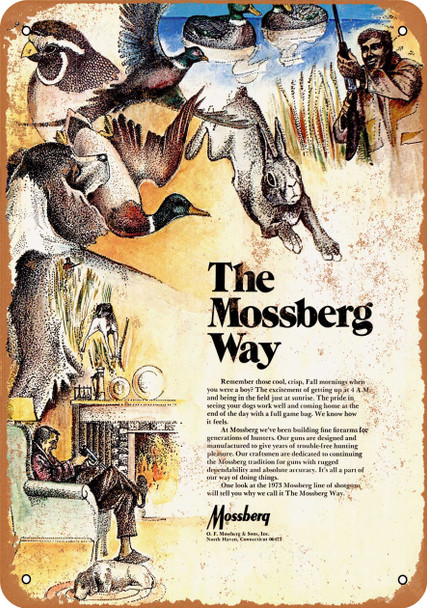 1973 Mossberg Shotguns - Metal Sign