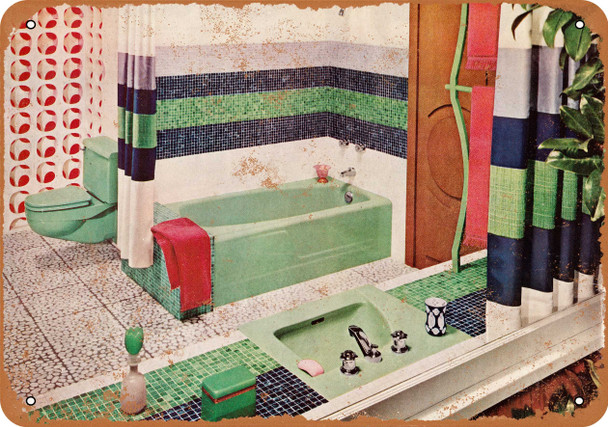 1960 American Standard Bathroom Fixtures - Metal Sign