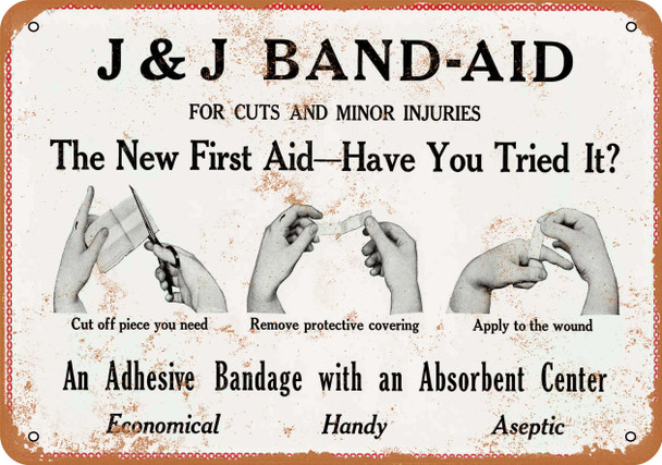 1921 Band-Aid - Metal Sign