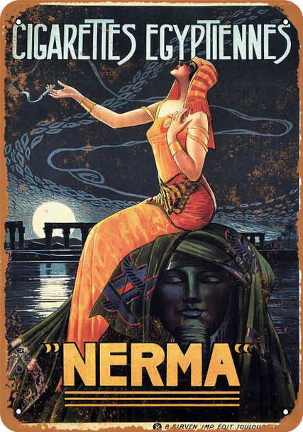 1924 Nerma Egyptian Cigarettes - Metal Sign