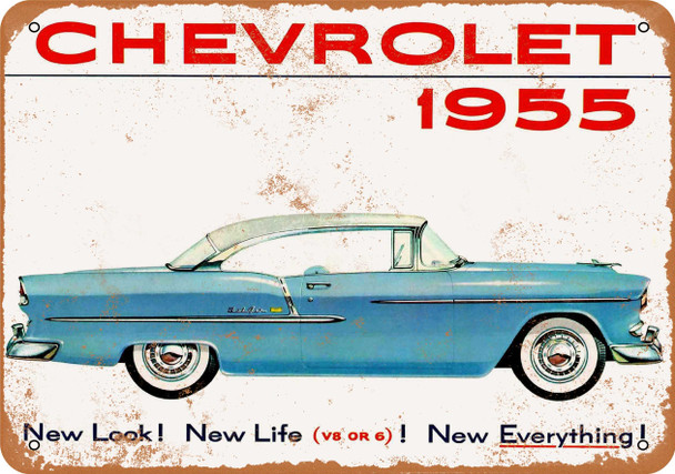 1955 Chevrolet Automobiles - Metal Sign